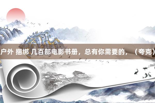 户外 捆绑 几百部电影书册,总有你需要的,(夸克)
