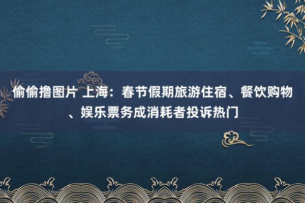 偷偷撸图片 上海：春节假期旅游住宿、餐饮购物、娱乐票务成消耗者投诉热门