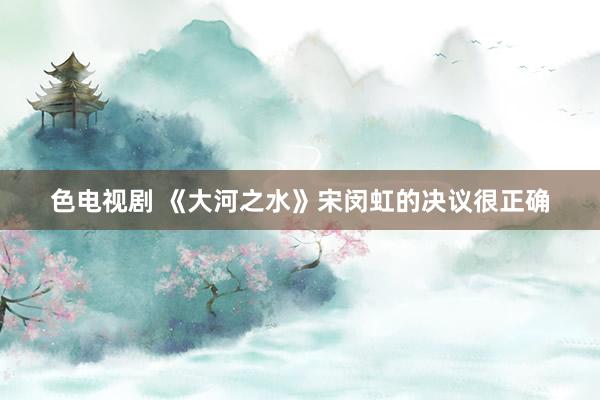 色电视剧 《大河之水》宋闵虹的决议很正确